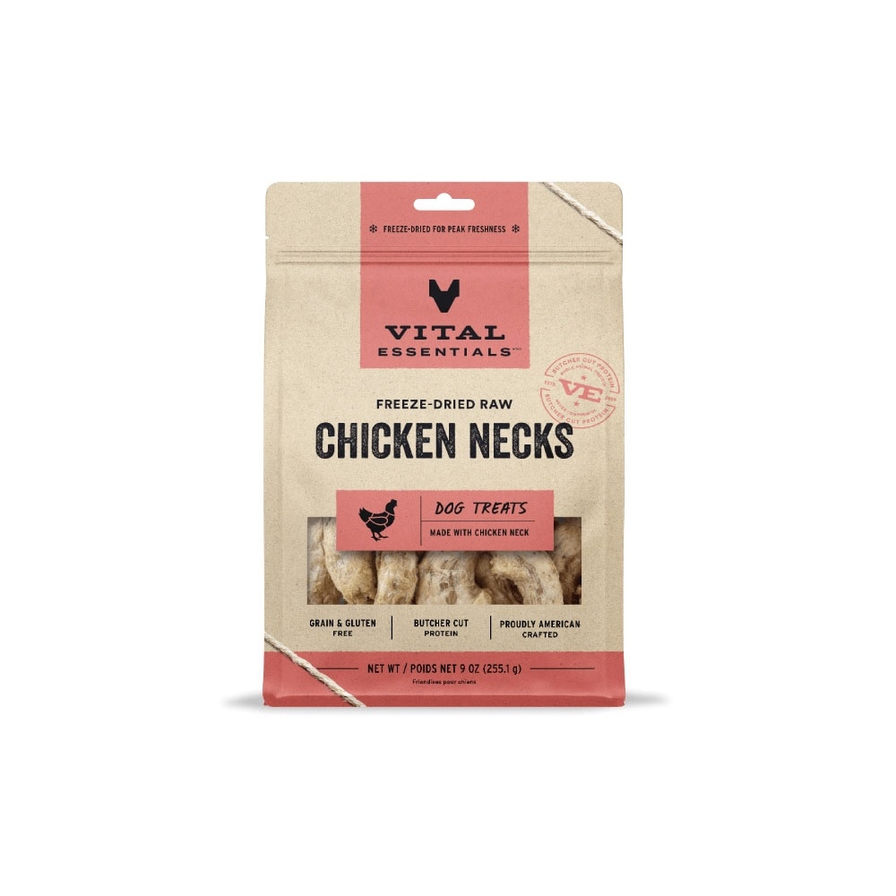 Freeze-Dried Chicken Necks Dog Treats 9oz
