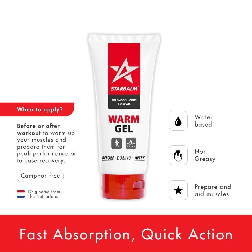 Warm Gel (Fast Absorption + Quick Action) 100ml