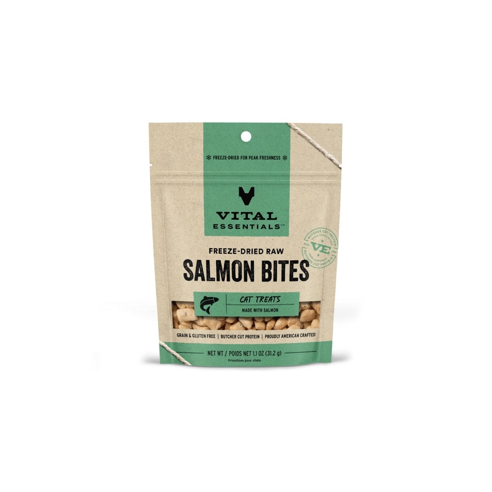 Freeze-Dried Salmon Bites Cat Treats 1.1oz x 2s