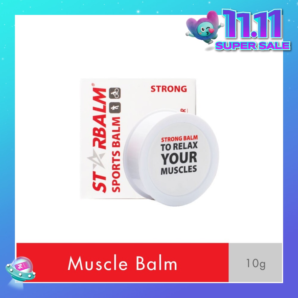 Sports Balm Strong White (Increase Blood Circulation + Reduce Muscle Tension) 10g