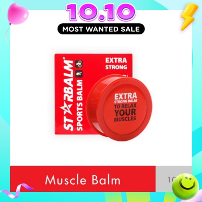 STARBALM Sports Balm Extra Strong Red (Increase Blood Circulation + Reduce Muscle Tension) 10g (Expiry: Feb`2027) image