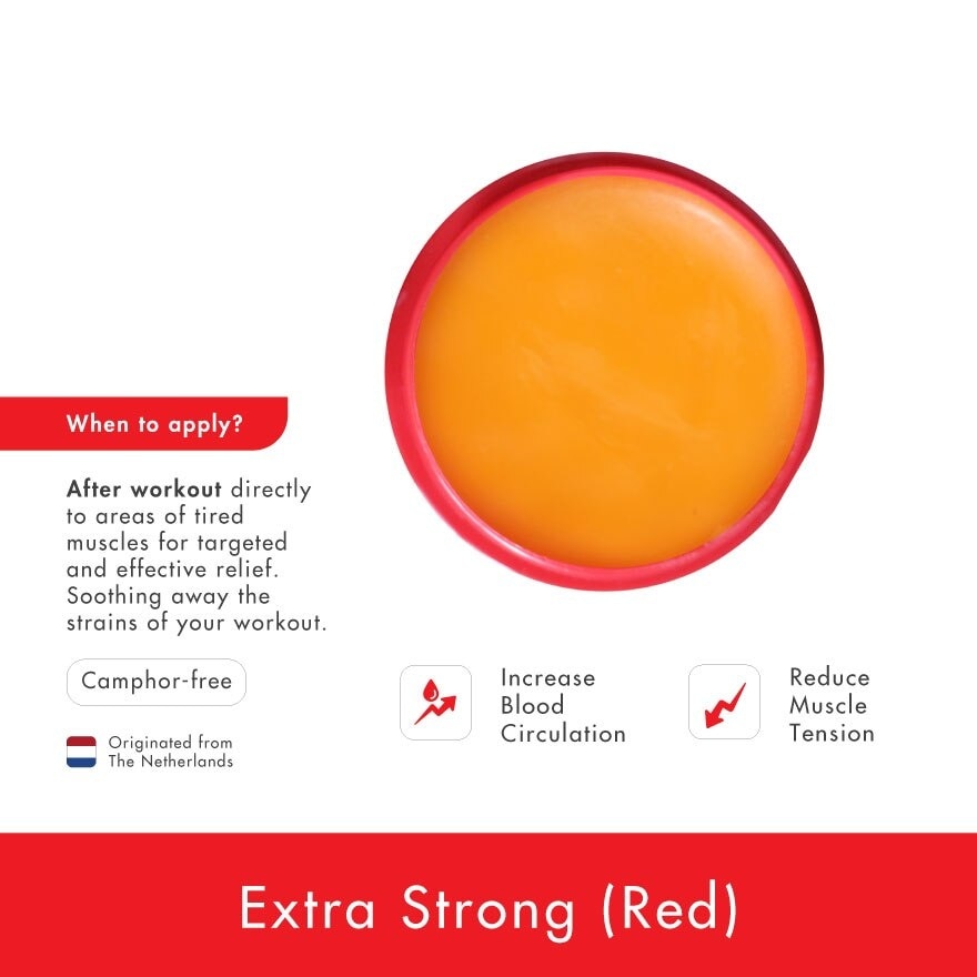 Sports Balm Extra Strong Red (Increase Blood Circulation + Reduce Muscle Tension) 10g