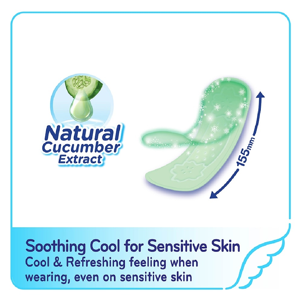 Cooling Fresh Cucumber Panty Liner 155mm 36s