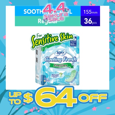 SOFY - Cooling Fresh Cucumber Panty Liner 155mm 36s