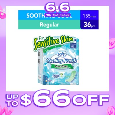 SOFY - Cooling Fresh Cucumber Panty Liner 155mm 36s