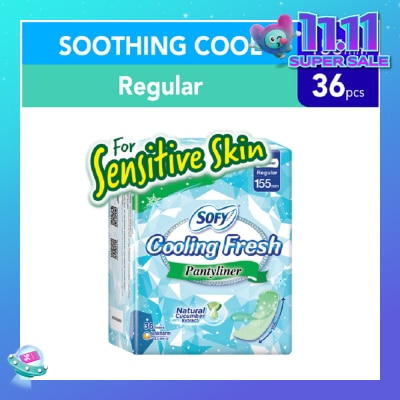 SOFY Cooling Fresh Cucumber Panty Liner 155mm 36s