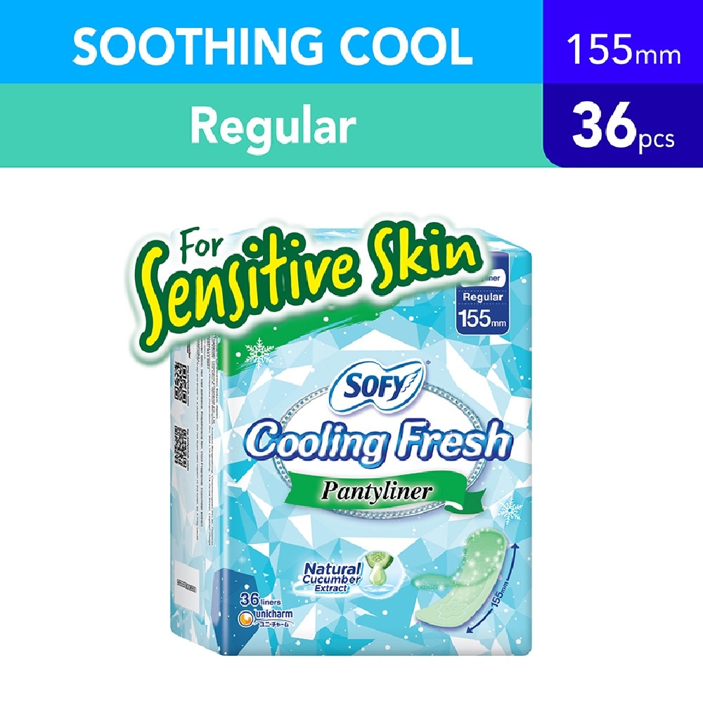 Cooling Fresh Cucumber Panty Liner 155mm 36s