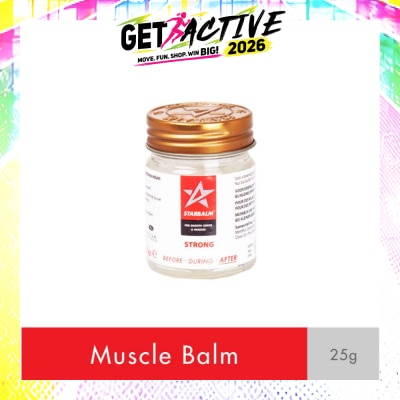 STARBALM - Sports Balm Strong White (Increase Blood Circulation + Reduce Muscle Tension) 25g (Expiry: Feb`2027) image