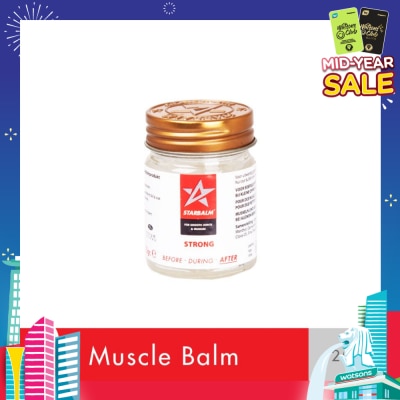 STARBALM Sports Balm Strong White (Increase Blood Circulation + Reduce Muscle Tension) 25g
