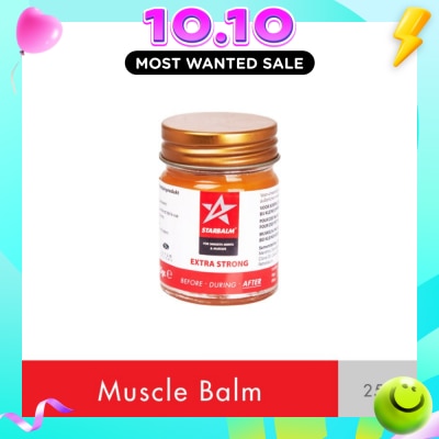 STARBALM Sports Balm Extra Strong Red (Increase Blood Circulation + Reduce Muscle Tension) 25g image