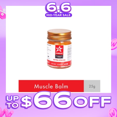 STARBALM - Sports Balm Extra Strong Red (Increase Blood Circulation + Reduce Muscle Tension) 25g (Expiry: Feb`2027)