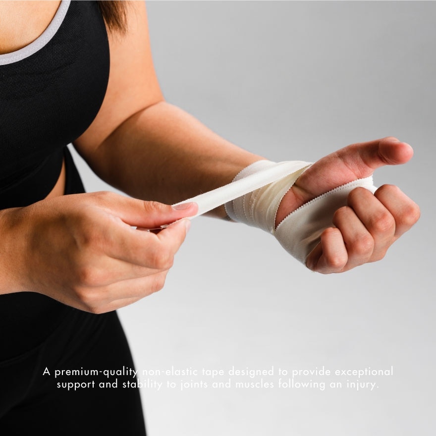 Sport Tape White 3.8cm x 10m (Provide Support and Stability + Ease Pain in Muscles & Joints) 1s