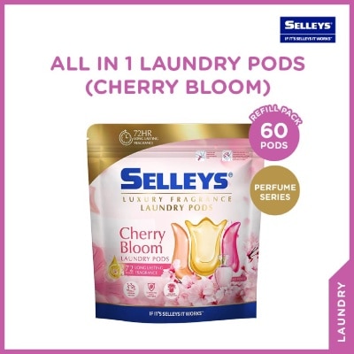SELLEYS All In 1 Laundry Pods Cherry Bloom 60s