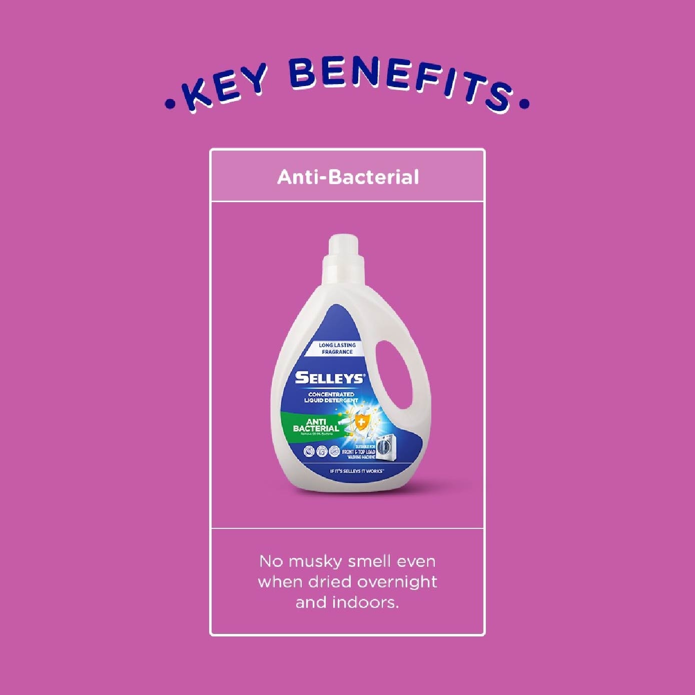 Liquid Laundry Detergent Anti-Bacterial 3kg