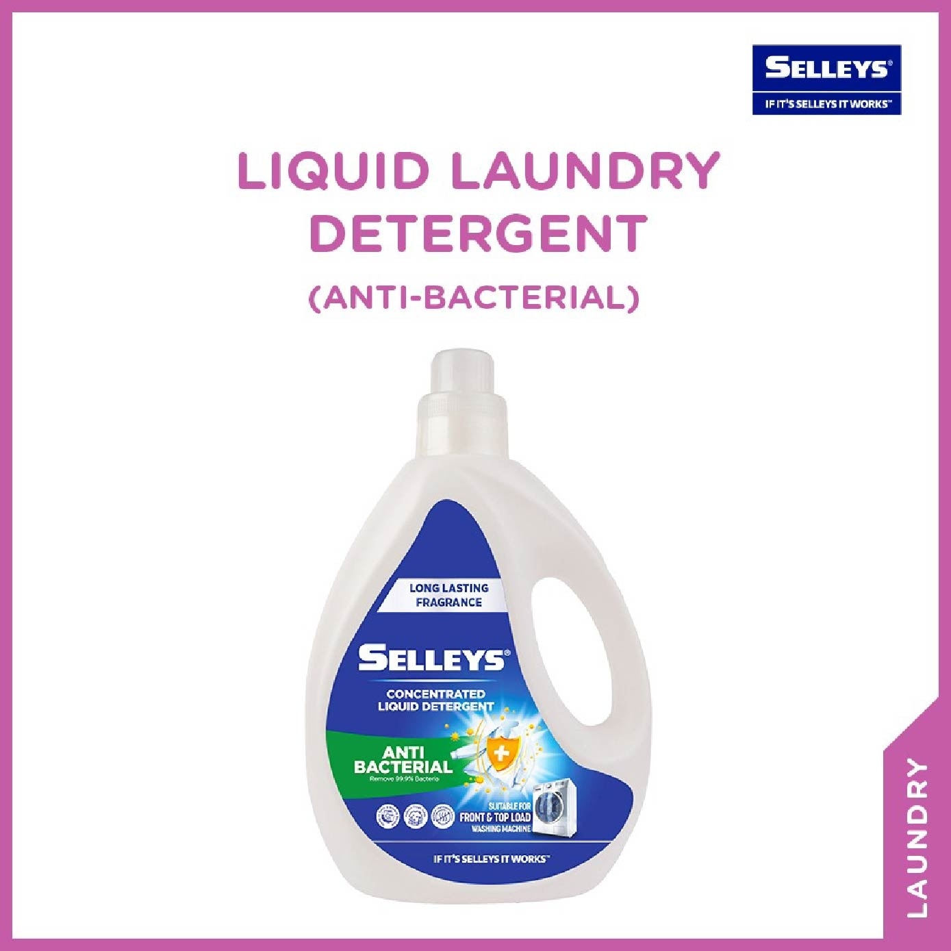 Liquid Laundry Detergent Anti-Bacterial 3kg