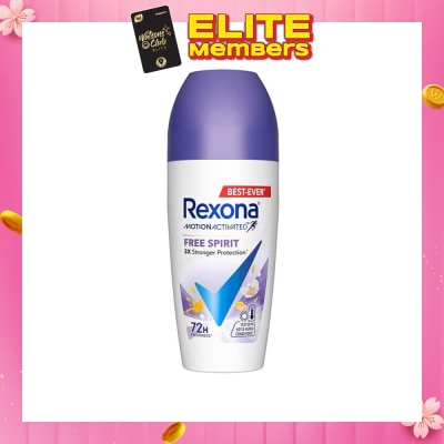 REXONA Free Spirit Anti Perspirant With Motion Activated Technology (Provides Up To 72 Hours Protection Against Sweat And Odour) 45ml