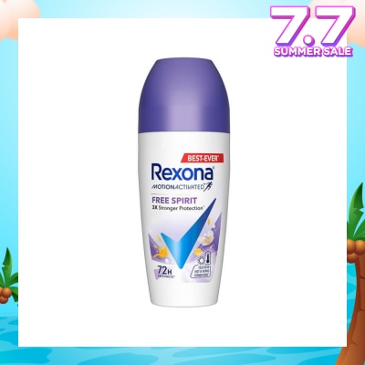 REXONA Free Spirit Anti Perspirant With Motion Activated Technology (Provides Up To 72 Hours Protection Against Sweat And Odour) 45ml