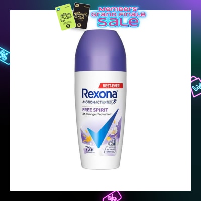 REXONA Free Spirit Anti Perspirant With Motion Activated Technology (Provides Up To 72 Hours Protection Against Sweat And Odour) 45ml