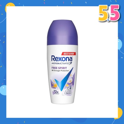 REXONA Free Spirit Anti Perspirant With Motion Activated Technology (Provides Up To 72 Hours Protection Against Sweat And Odour) 45ml