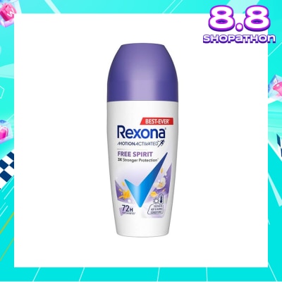 REXONA Free Spirit Anti Perspirant With Motion Activated Technology (Provides Up To 72 Hours Protection Against Sweat And Odour) 45ml