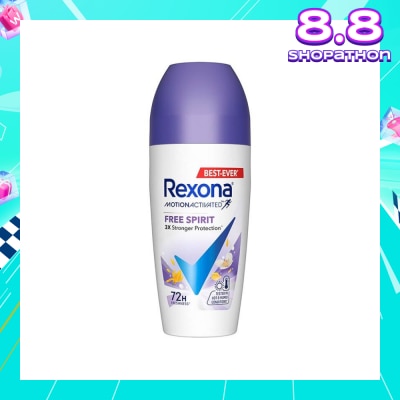 REXONA Free Spirit Anti Perspirant With Motion Activated Technology (Provides Up To 72 Hours Protection Against Sweat And Odour) 45ml