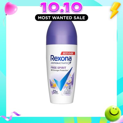 REXONA Free Spirit Anti Perspirant With Motion Activated Technology (Provides Up To 72 Hours Protection Against Sweat And Odour) 45ml image