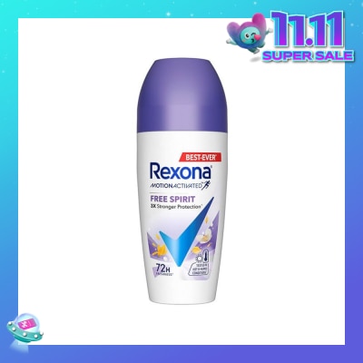 REXONA Free Spirit Anti Perspirant With Motion Activated Technology (Provides Up To 72 Hours Protection Against Sweat And Odour) 45ml