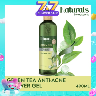 NATURALS BY WATSONS - Green Tea Anti-Acne Shower Gel 490ml