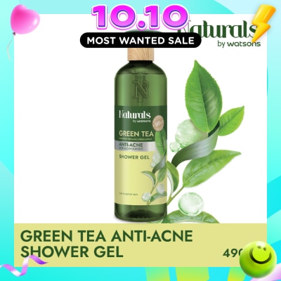 NATURALS BY WATSONS Green Tea Anti Acne Shower Gel 490ml image