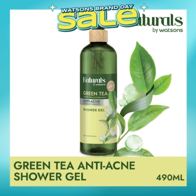NATURALS BY WATSONS - Green Tea Anti-Acne Shower Gel 490ml