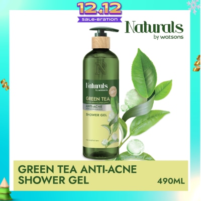 NATURALS BY WATSONS Green Tea Anti-Acne Shower Gel 490ml