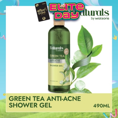 NATURALS BY WATSONS - Green Tea Anti-Acne Shower Gel 490ml