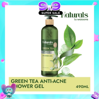 NATURALS BY WATSONS - Green Tea Anti-Acne Shower Gel 490ml image