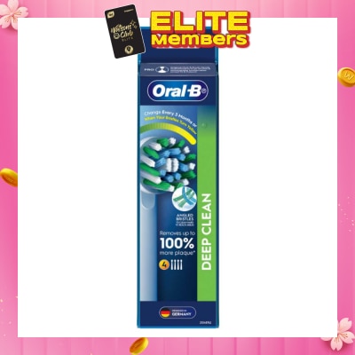 ORAL-B CrossAction Power Toothbrush Refill 4s Value Pack