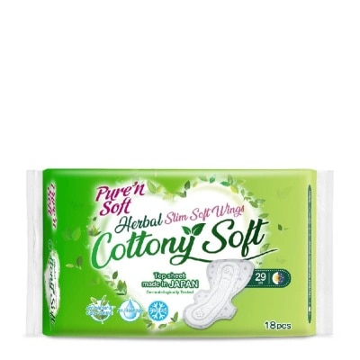 PURE N SOFT Soft Herbal Slim Soft Wings 18s