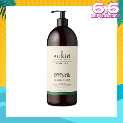 SUKIN Botanical Body Wash 1L