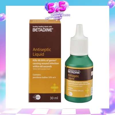 BETADINE® - Antiseptic Solution 30ml (Expiry: Dec`2026)