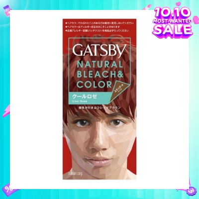 GATSBY Natural Bleach & Color Cool Rose (Bleach 35g + Rose 70ml)