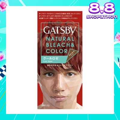 GATSBY Natural Bleach & Color Cool Rose (Bleach 35g + Rose 70ml)