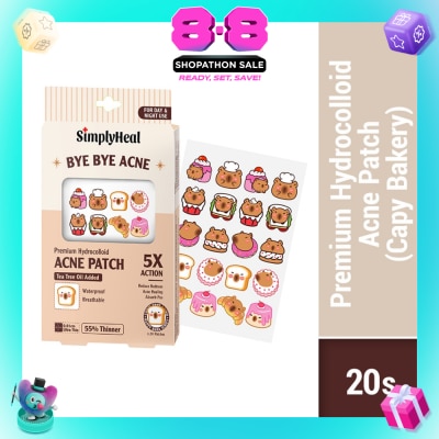 SIMPLYHEAL - Capy Bakery Day & Night Premium Hydrocolloid Acne Patch 20s