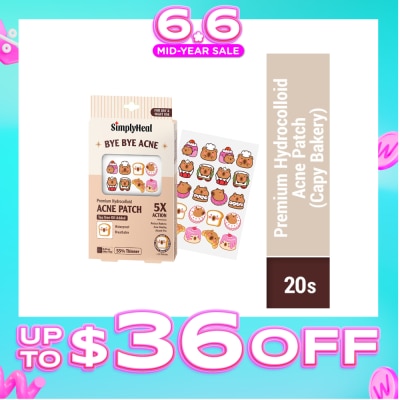 SIMPLYHEAL - Capy Bakery Day & Night Premium Hydrocolloid Acne Patch 20s