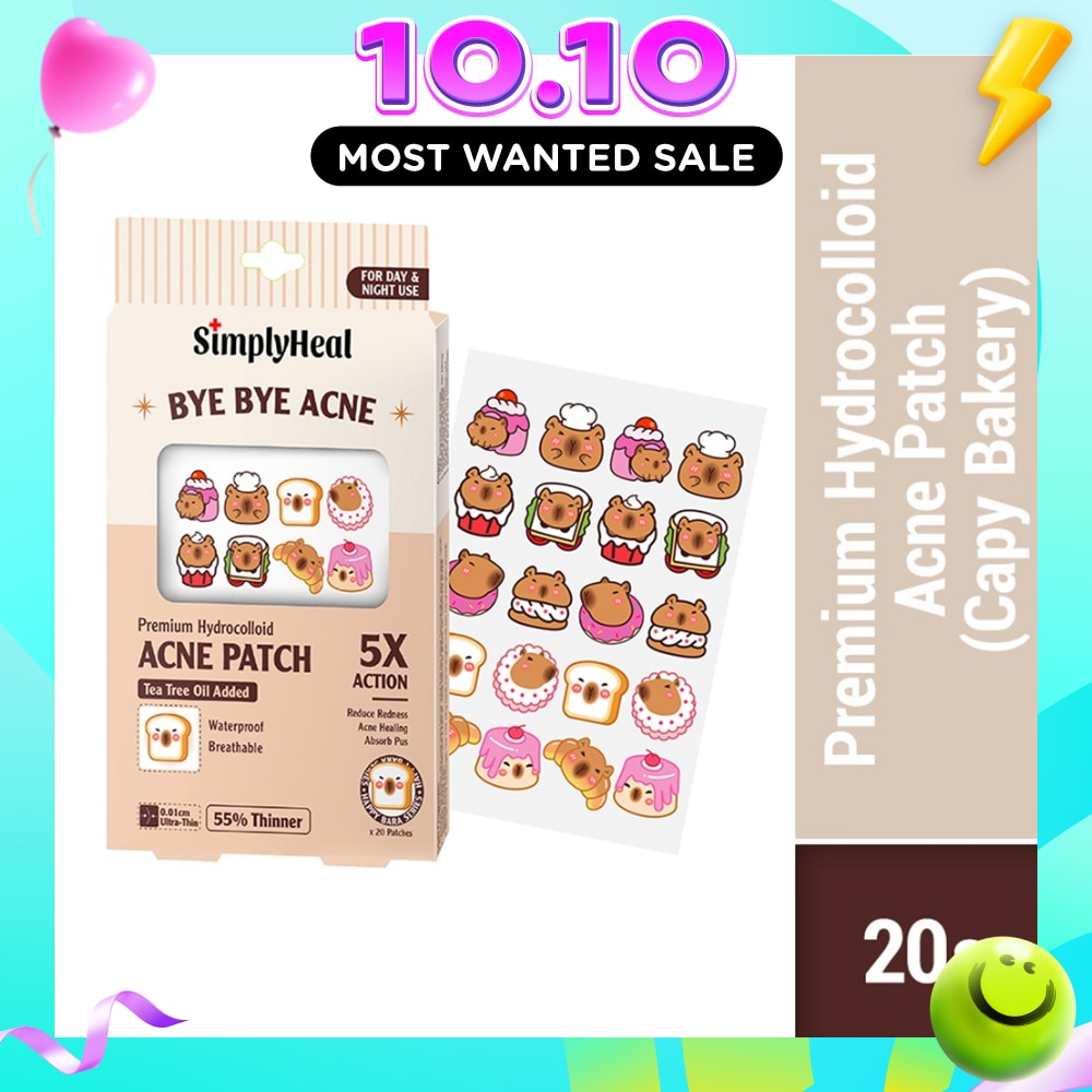 Capy Bakery Day & Night Premium Hydrocolloid Acne Patch 20s image