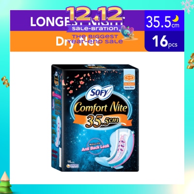 SOFY Side Gathers Night Slim Wing 35cm 16s