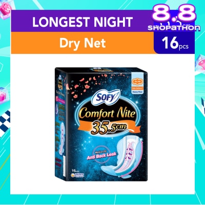 SOFY Side Gathers Night Slim Wing 35cm 16s