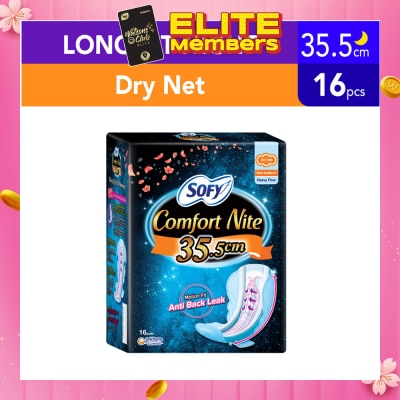 SOFY Side Gathers Night Slim Wing 35cm 16s