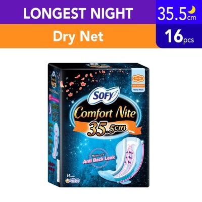 SOFY Side Gathers Night Slim Wing 35cm 16s