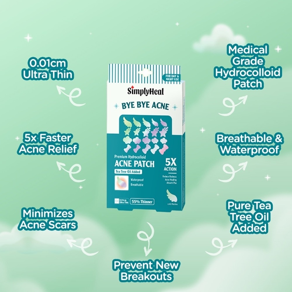Galaxy Day & Night Premium Hydrocolloid Acne Patch 40s