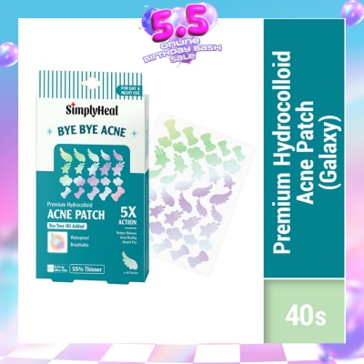 SIMPLYHEAL - Galaxy Day & Night Premium Hydrocolloid Acne Patch 40s