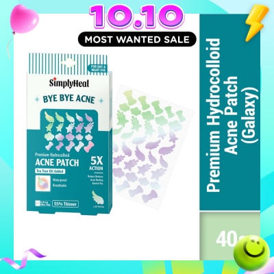 SIMPLYHEAL Galaxy Day & Night Premium Hydrocolloid Acne Patch 40s image