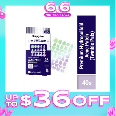 SIMPLYHEAL - Twinkle Pals Day & Night Premium Hydrocolloid Acne Patch 40s